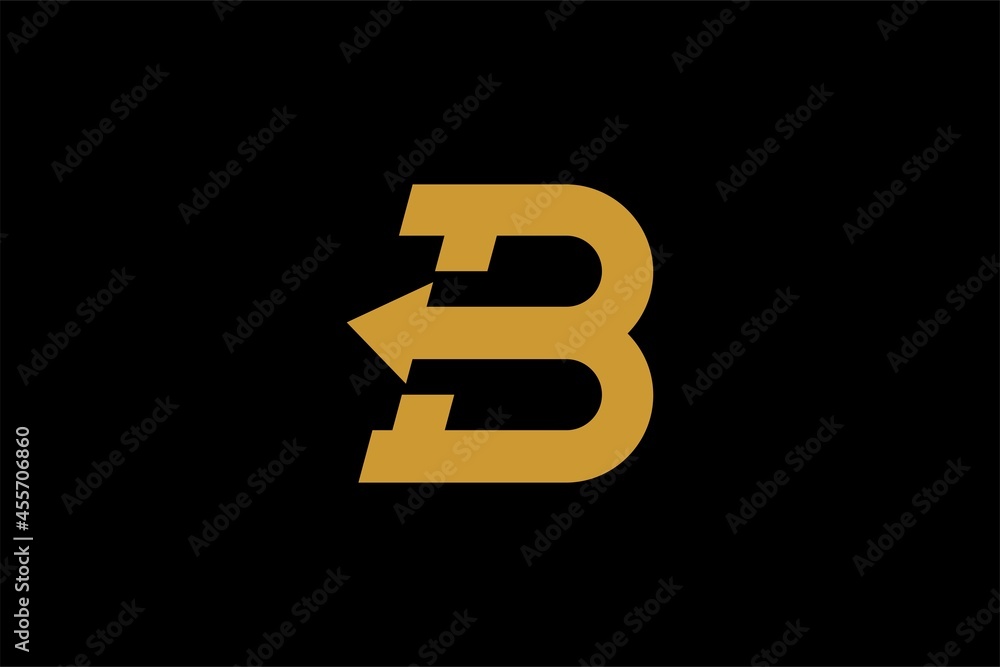 Letter B and arrow logo design vector. Abstract logo design. Type logo for business. Letter B and arrow logo design vector. Abstract logo design. Type logo for business.
