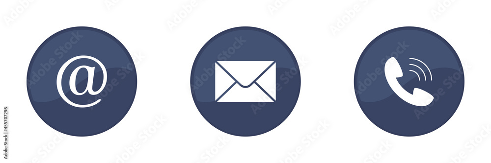Contact icons. Web design. Illustration. Contact icons. Web design. Illustration.