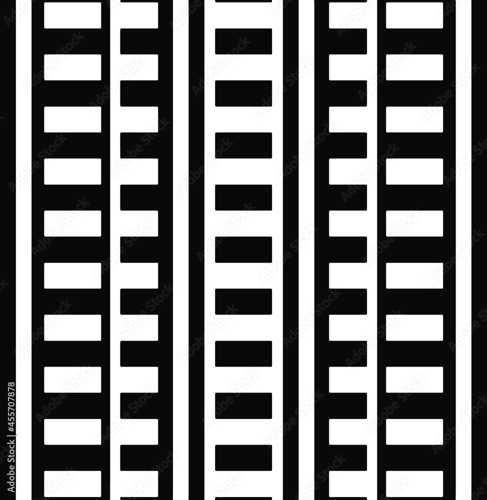 Seamless vector pattern in geometric ornamental style. Black and white pattern. Seamless vector pattern in geometric ornamental style. Black and white pattern.