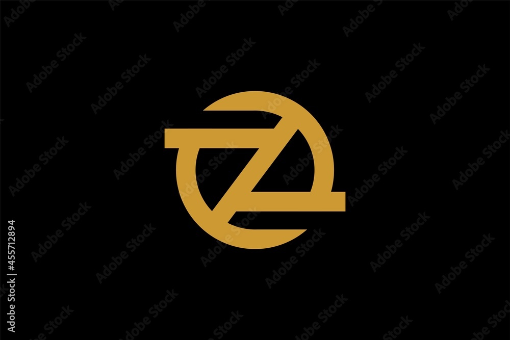 Obraz premium Abstract letter z line logo design. Outline logo design vector.