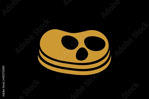 Steak meat logo design vector. Food logo design for the restaurant business.