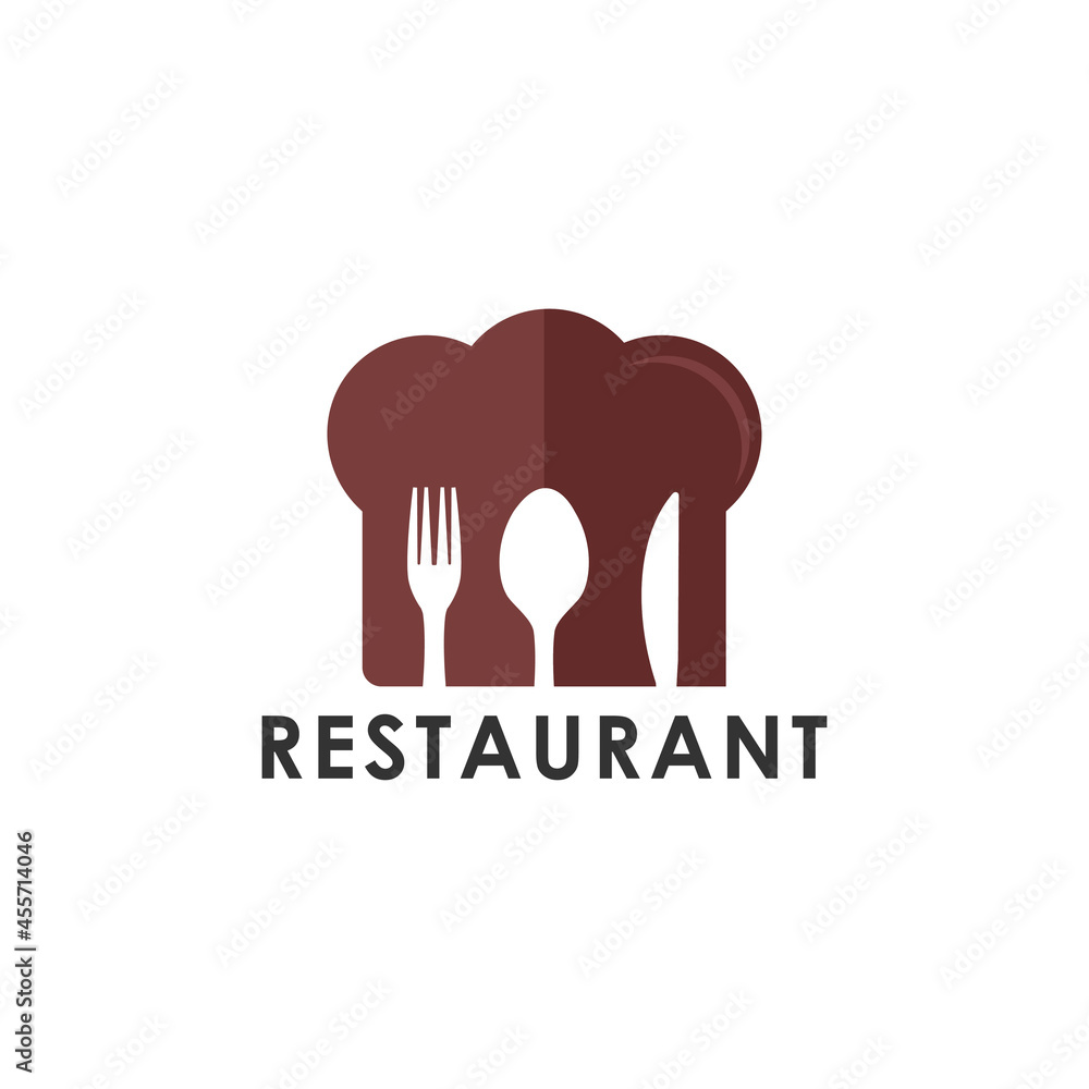 chef Hat Restaurant logo template chef Hat Restaurant logo template