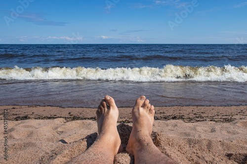 Rest on the ocean coast.