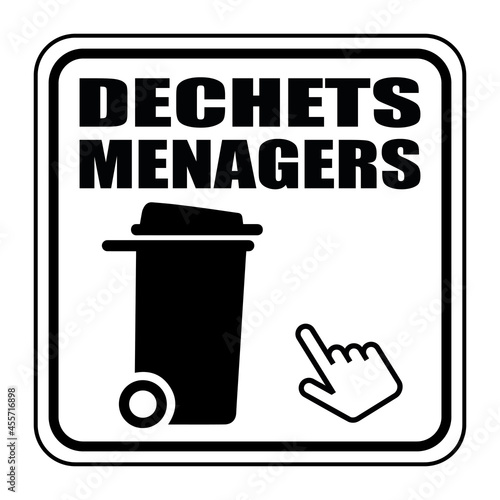 Logo déchets ménagers.