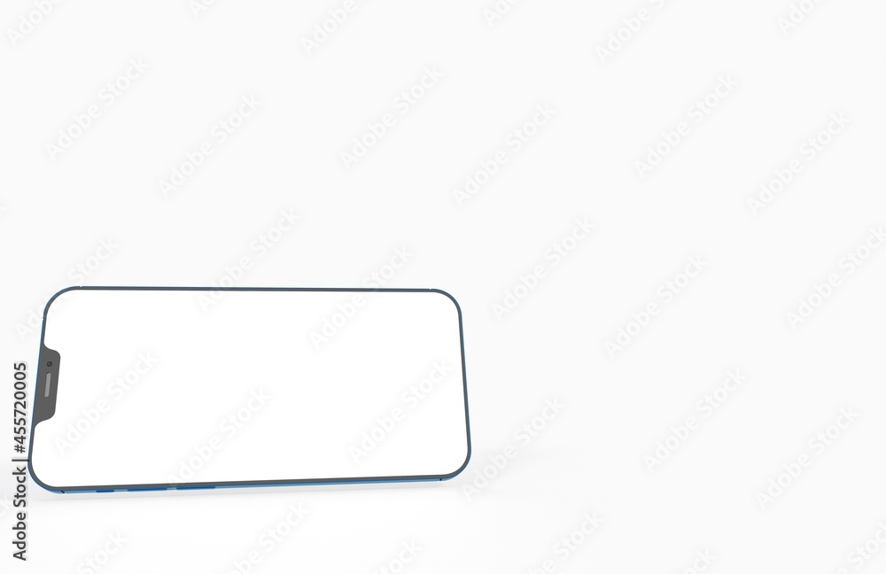 Realistic isometric black frameless smartphone mockup perspective 3d. Realistic isometric black frameless smartphone mockup perspective 3d.