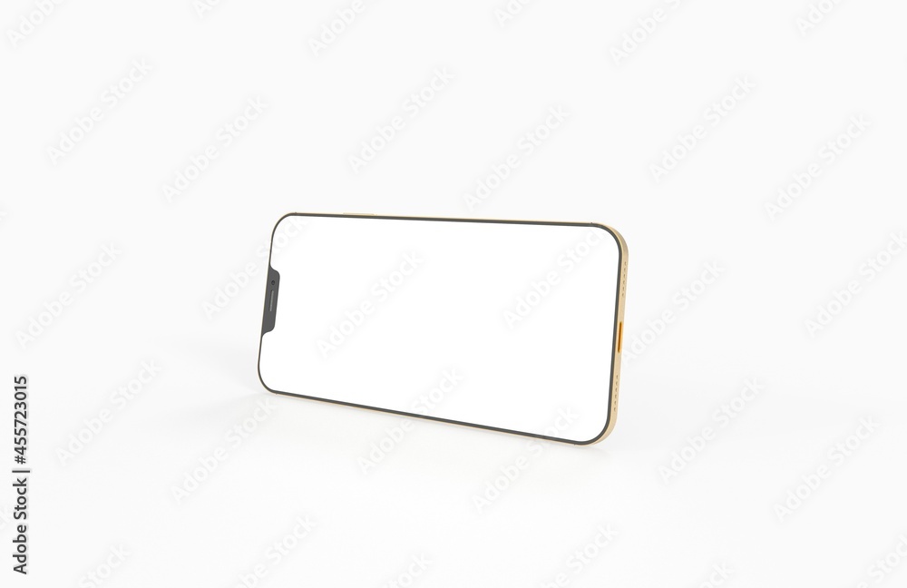 smartphone With Blank Screen in 3d smartphone With Blank Screen in 3d
