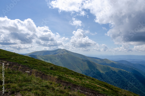 mountains and clouds