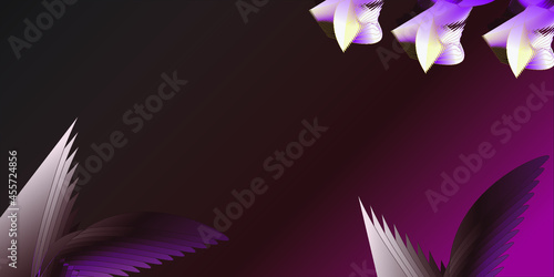 burning candle on a purple background