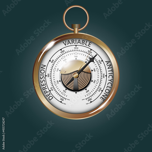 Barometer (an instrument that measures atmospheric pressure)