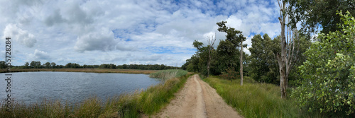 Pond and sand path around Beesterzwaag