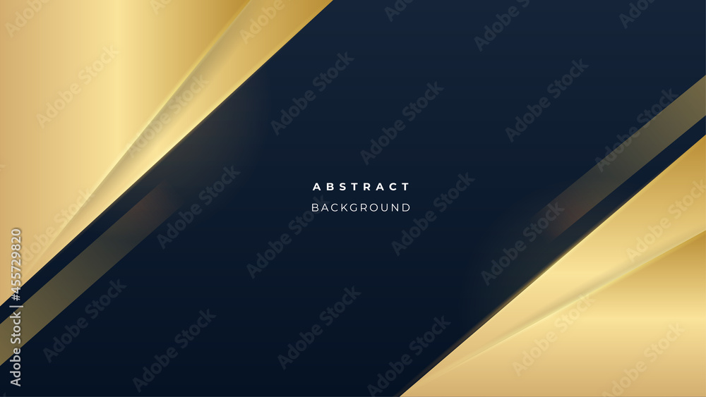 Abstract dark navy blue and gold business presentation background Abstract dark navy blue and gold business presentation background