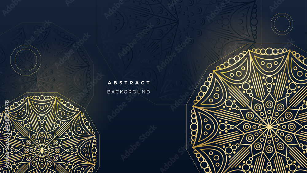 Blue mandala abstract pattern background Blue mandala abstract pattern background