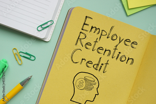 Employee Retention Credit ERC is shown on the business photo using the text photo