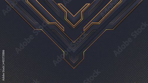 
gold and dark blue premium background with luxury golden geometric background. Rich background for poster, banner, flyer, social media template