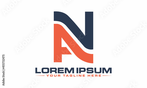The Best Design NA/AN logo unique modern minimalist simple creative abstract and vector