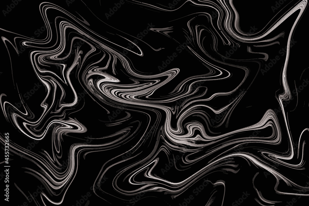 Fototapeta premium Modern White And Black Marble Texture Pattern Abstract Background. Technology Banner. Vector Illustration