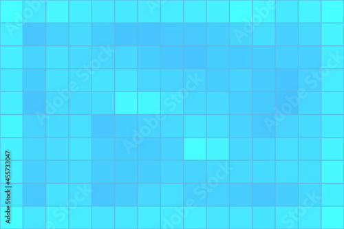 Swimming Pool Mosaic Tile Abstract Blue Pattern Background. Vector