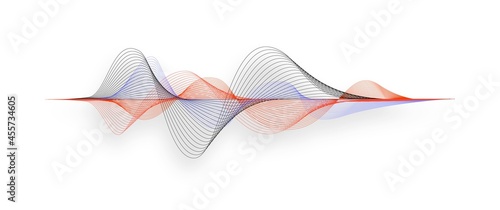 Poster of the sound wave from equalizer.