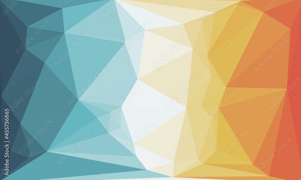 Obraz premium vibrant minimal multicolored polygonal background