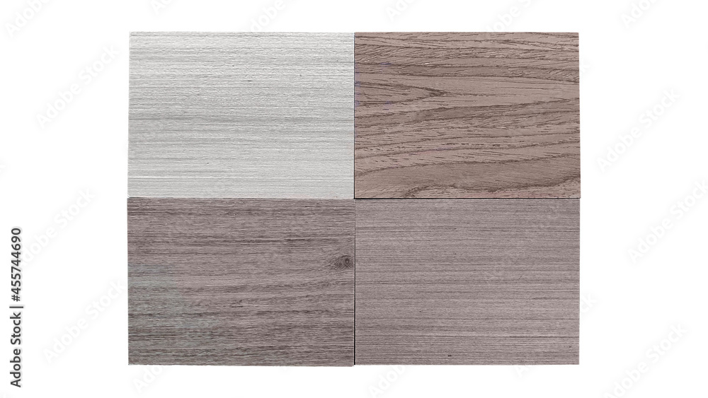 top view of samples of veneer wooden series consists of oak, douglas fir, ash, walnut texture isolated on white background with clipping path. wooden laminated samples palette for selection. top view of samples of veneer wooden series consists of oak, douglas fir, ash, walnut texture isolated on white background with clipping path. wooden laminated samples palette for selection.