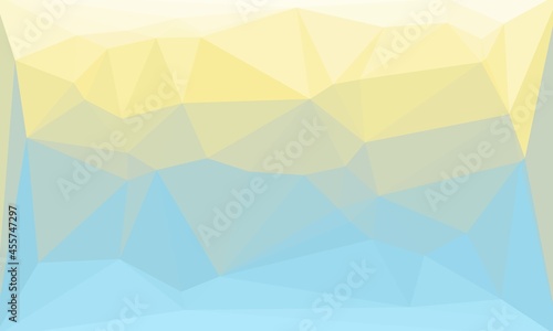 vibrant Abstract geometric background in light yellow and blue colors
