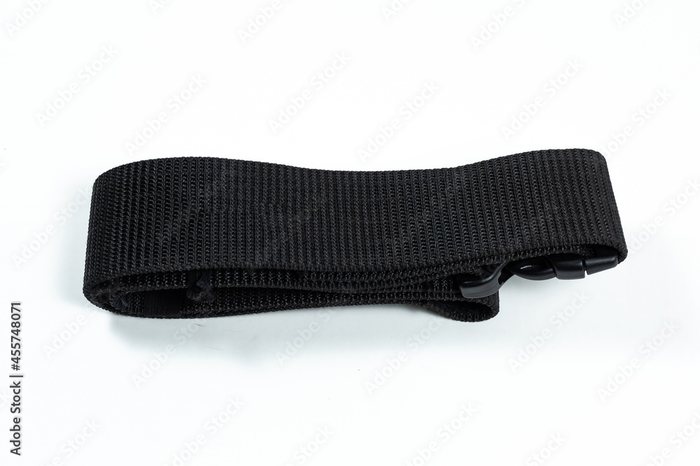 black nylon belt on isolated background unisex piece of clothing black nylon belt on isolated background unisex piece of clothing