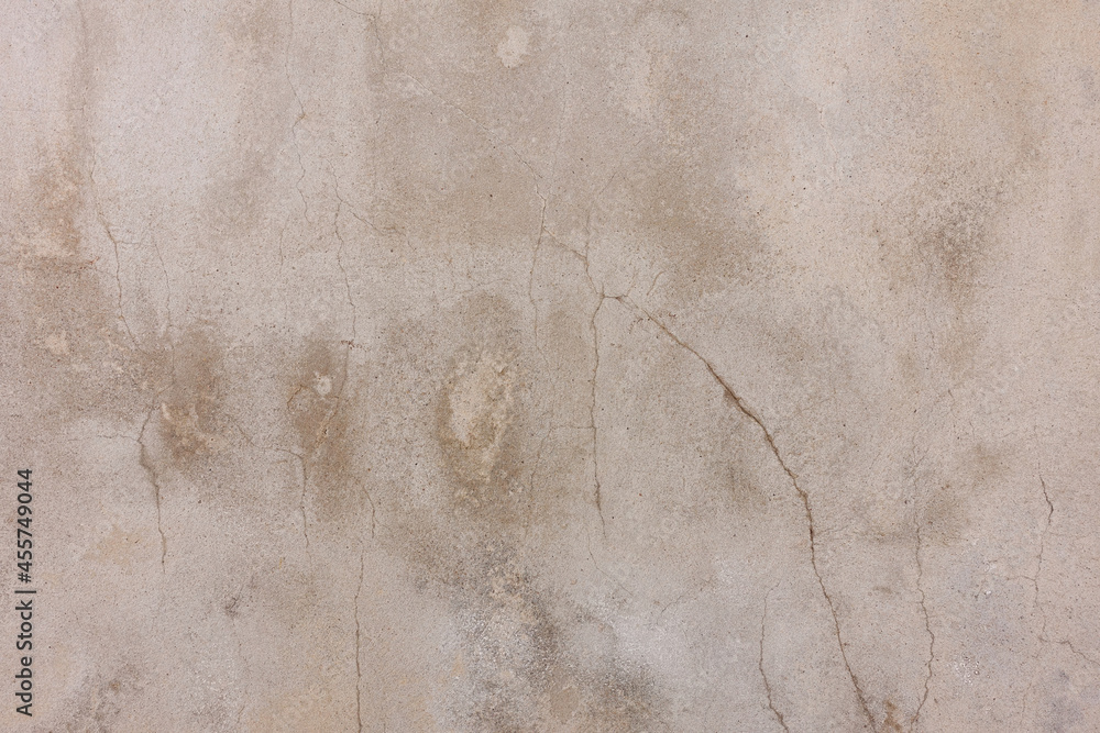 Naklejka premium Old concrete white-brown-cream wall textures for background with cracks textures 