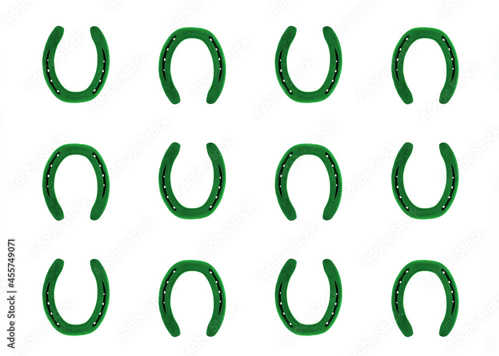 horseshoe bringing good luck symbol of st patricks day on isolated background horseshoe bringing good luck symbol of st patricks day on isolated background