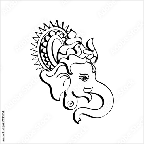Ganesha Pen Ink Style M_2109008