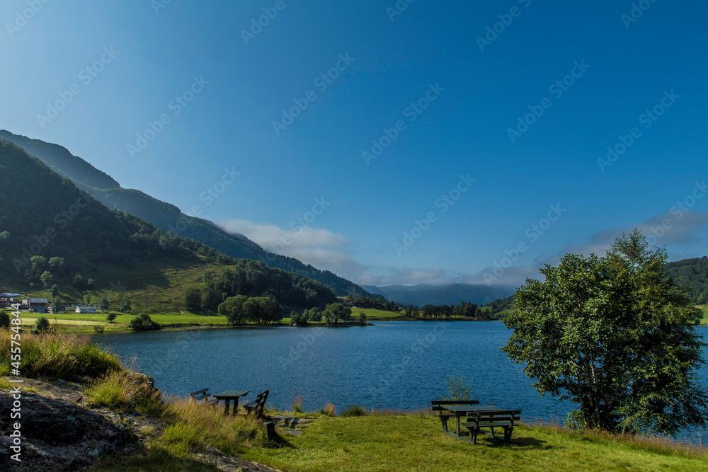 clouds and high mountains around Etne Norway, clouds and high mountains around Etne Norway,