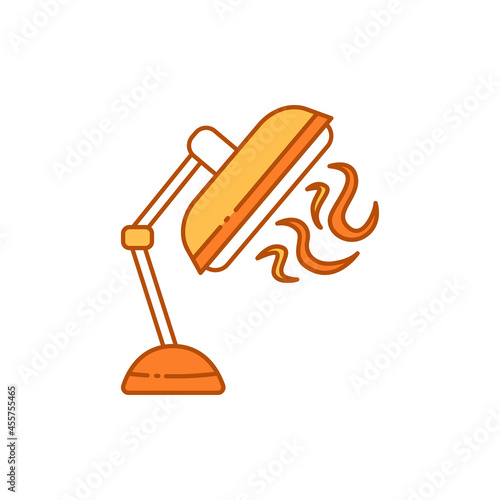 UV lamp color line icon. Pictogram for web page, mobile app, promo.