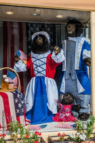 Store Window Decorations, Bedford, Pennsylvania, USA photo