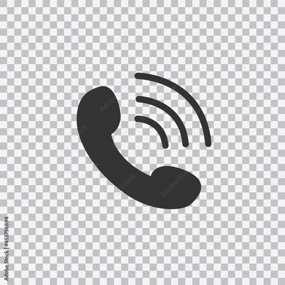 Phone icon in trendy flat style isolated on transparent background. Telephone symbol. Vector illustration. Phone icon in trendy flat style isolated on transparent background. Telephone symbol. Vector illustration.