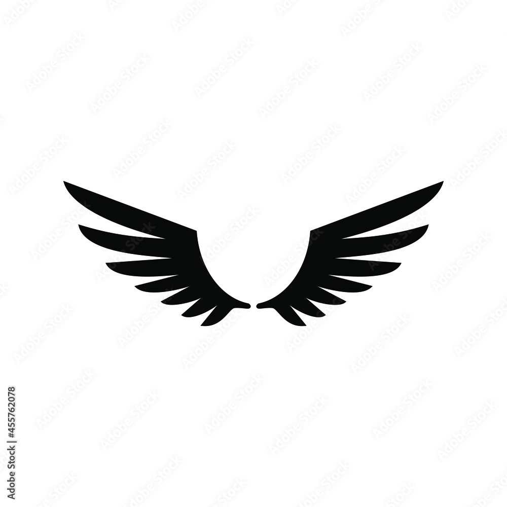 Obraz premium Angel wings icon vector. fly illustration sign collection. pilot symbol. wings logo.