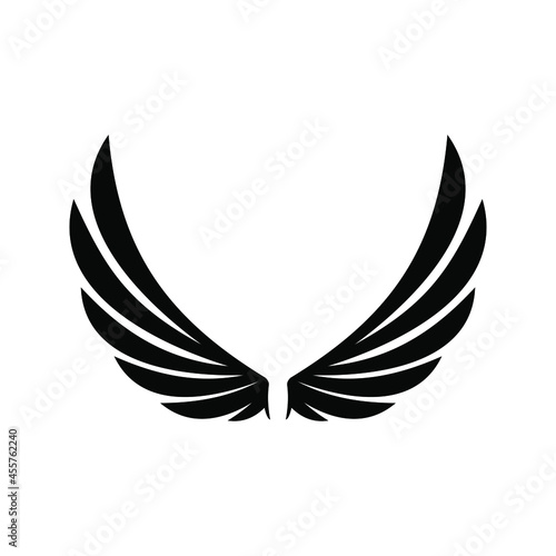 Angel wings icon vector. fly illustration sign collection. pilot symbol. wings logo.
