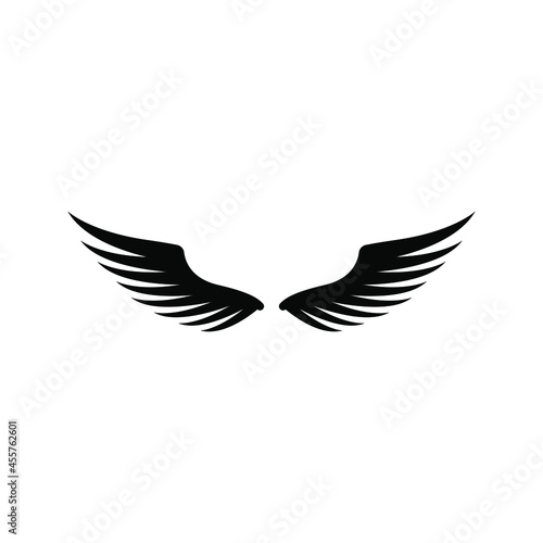 Angel wings icon vector. fly illustration sign collection. pilot symbol. wings logo.