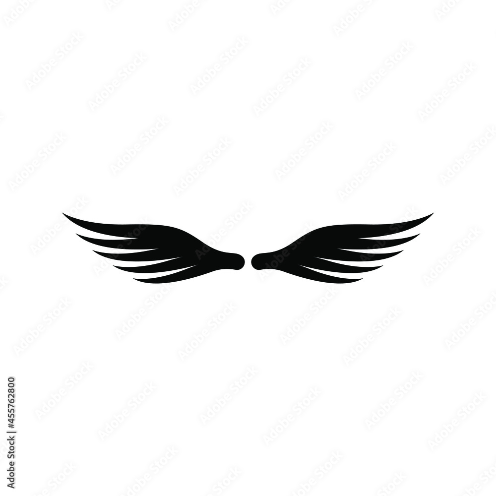 Angel wings icon vector. fly illustration sign collection. pilot symbol. wings logo. Angel wings icon vector. fly illustration sign collection. pilot symbol. wings logo.