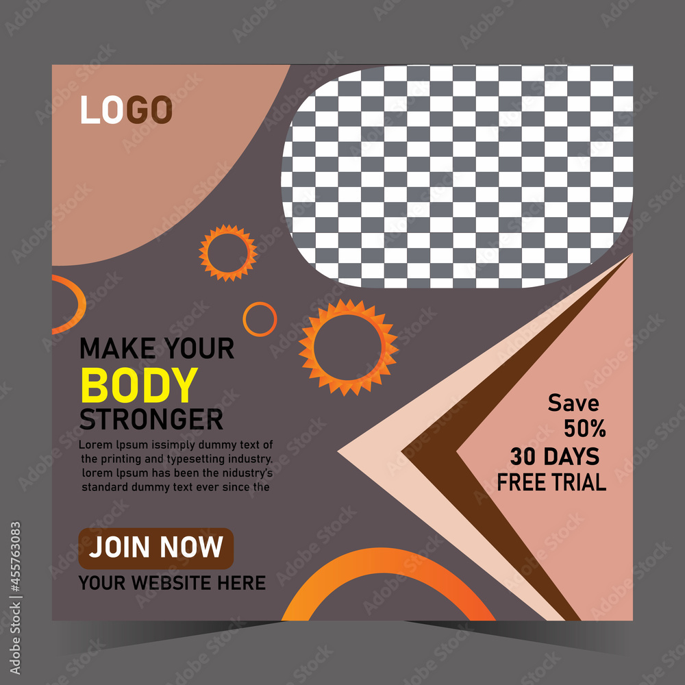 Social media post for make your body Social media post for make your body