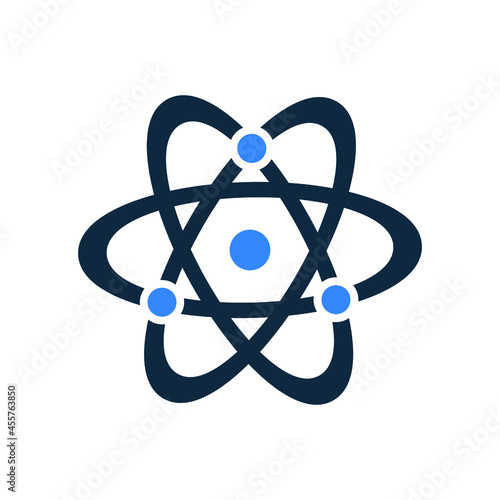 Atom, energy, science icon. Editable vector graphics.