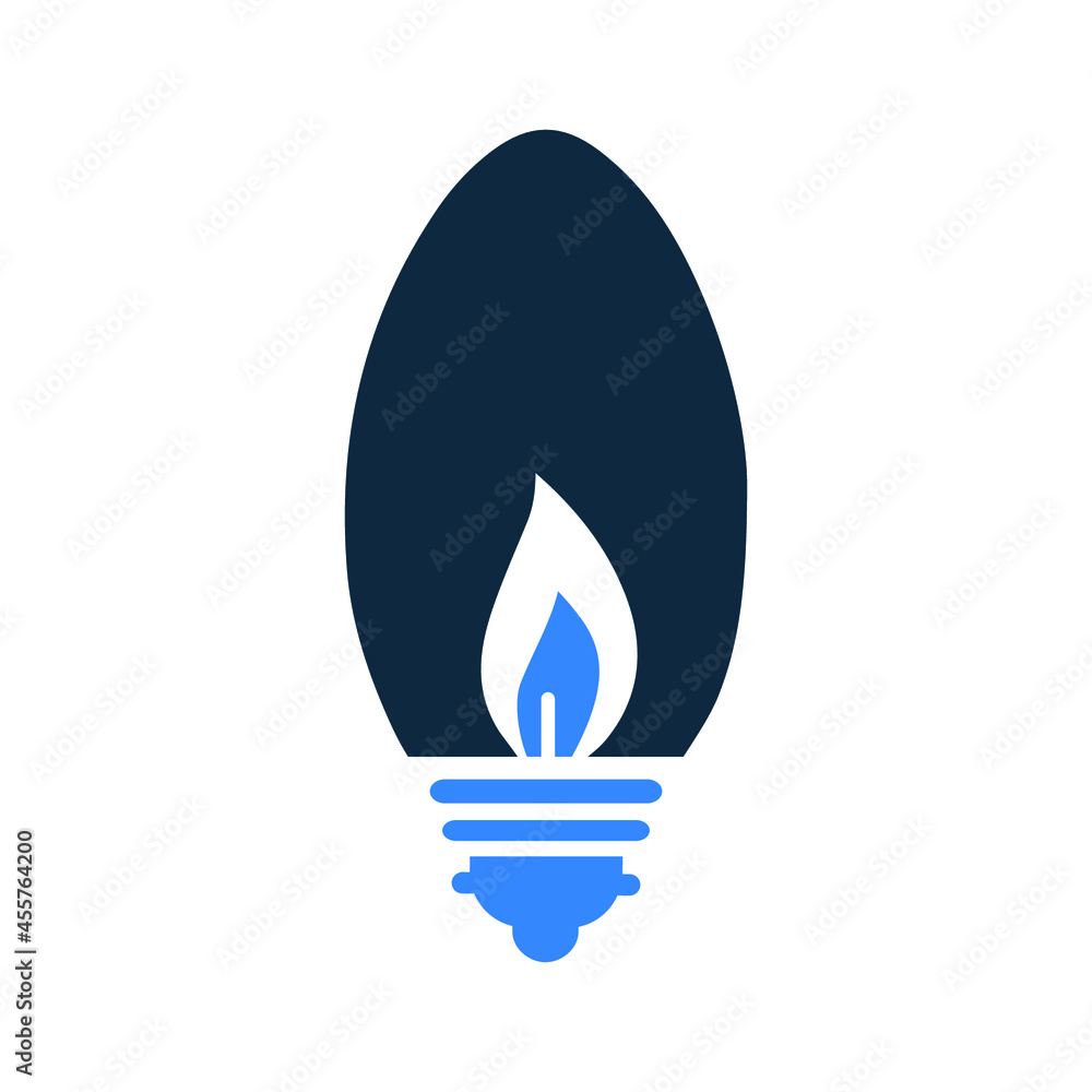 Candle, lamp, bulb icon. Simple design. Candle, lamp, bulb icon. Simple design.