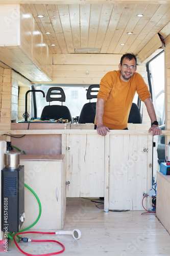 Self Sustainable Camper Van Lifestyle photo