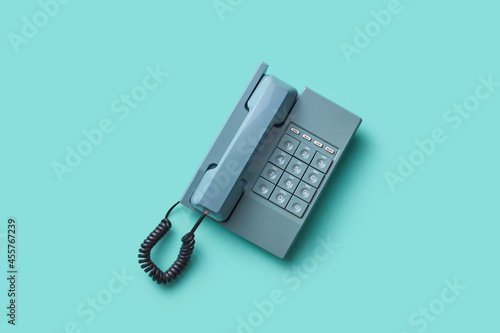 Vintage telephone handset photo