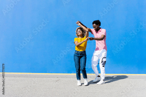 Dancing Black couple. photo