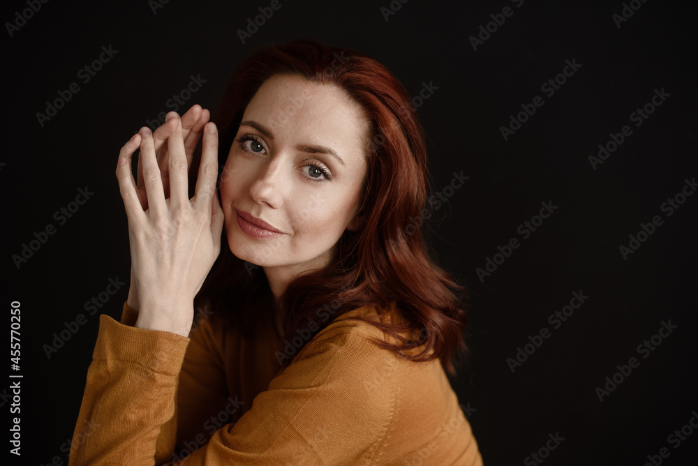 Portrait of beautiful woman in her thirties Portrait of beautiful woman in her thirties