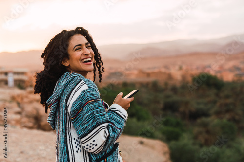 Portrait of a moroccan woman. photo