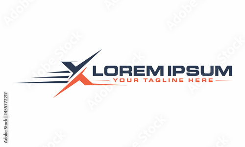 The Best Design X logo unique modern minimalist simple creative abstract and vector