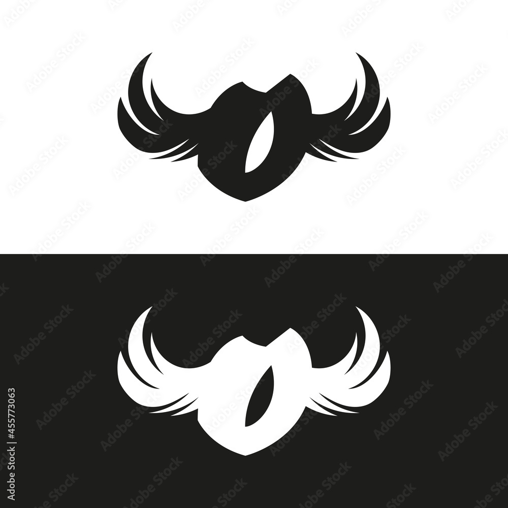 letter initial logo with wings symbol vector image letter initial logo with wings symbol vector image