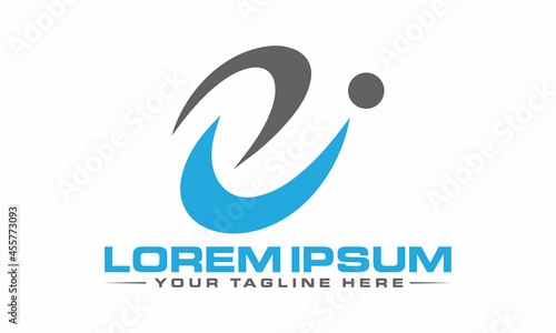 The Best Design ni logo unique modern minimalist simple creative abstract and vector