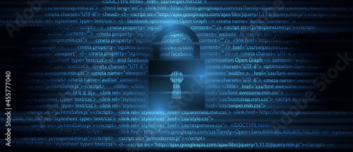 Cybersecurity and information or network protection. Future technology web services for business and internet project