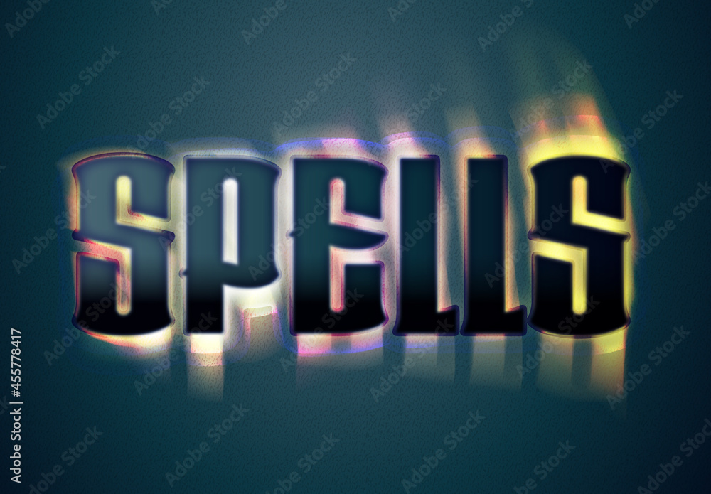 Spells Text Effect Stock Template | Adobe Stock